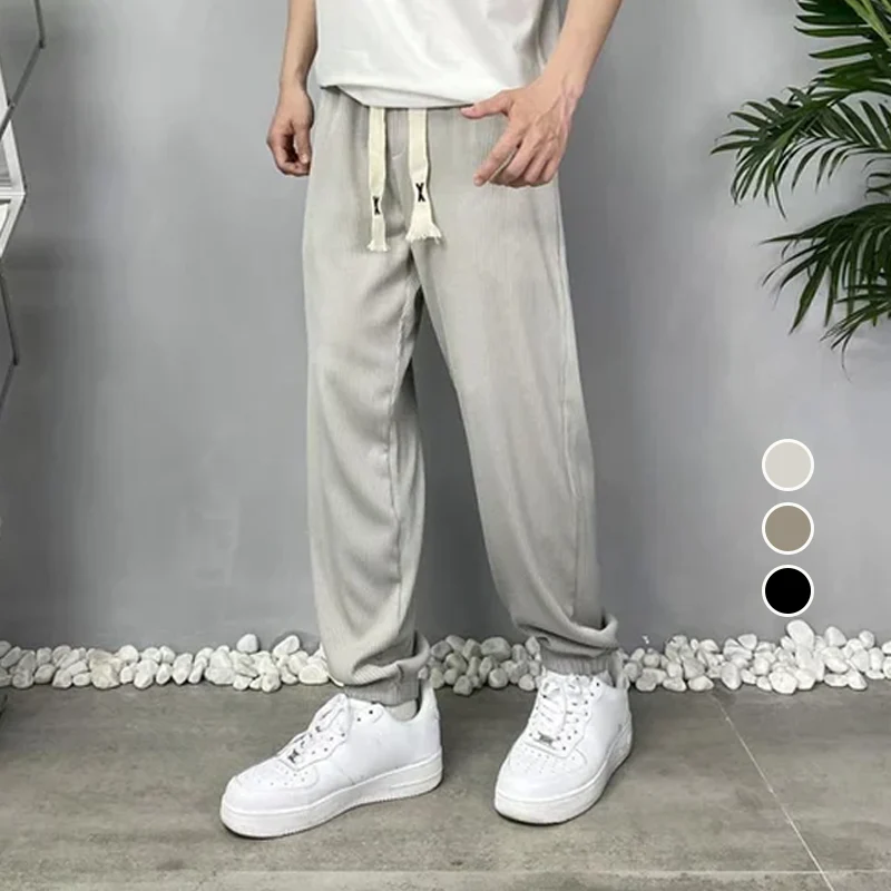 Loose Ice Silk Trousers - Image 7
