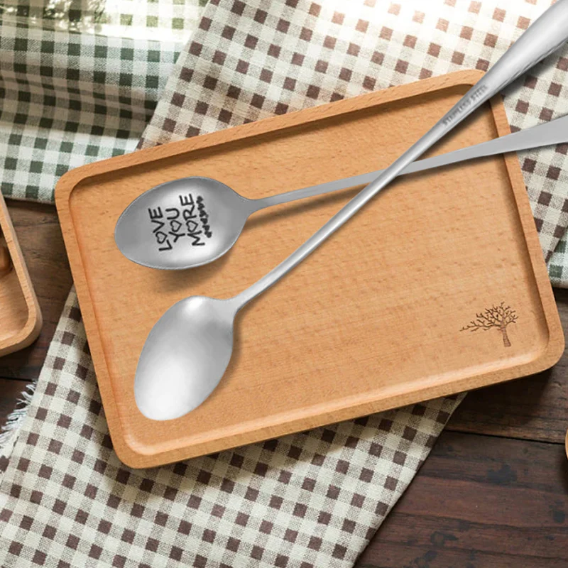 'Love You More' Engraved Spoon - Image 4