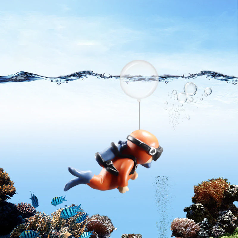 Lovely Diver Aquarium Fish Tank Decorations - Image 11