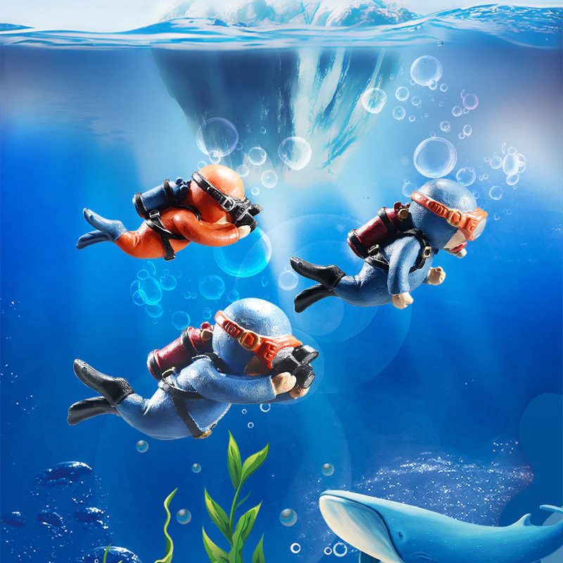 Lovely Diver Aquarium Fish Tank Decorations - Image 3