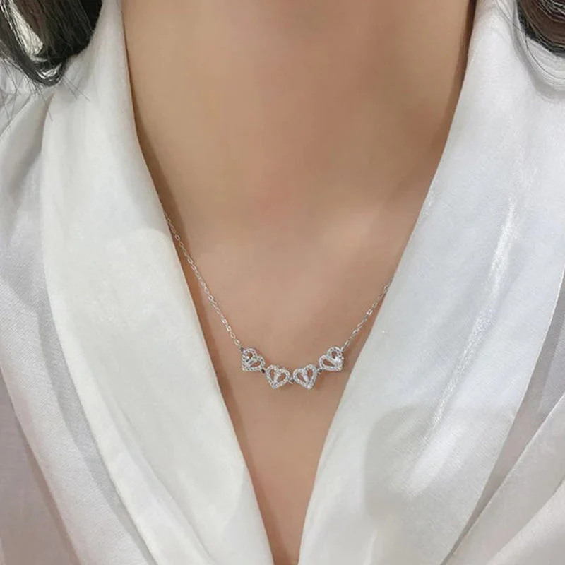 Lucky Heart Sterling Silver Necklace - Image 4