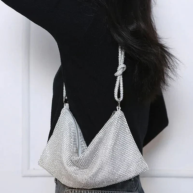 Luxury Design Shiny Rhinestones Handbag - Image 3