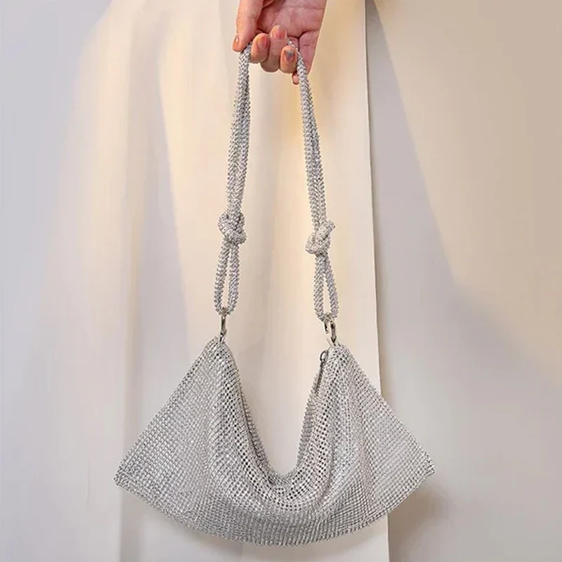 Luxury Design Shiny Rhinestones Handbag - Image 4