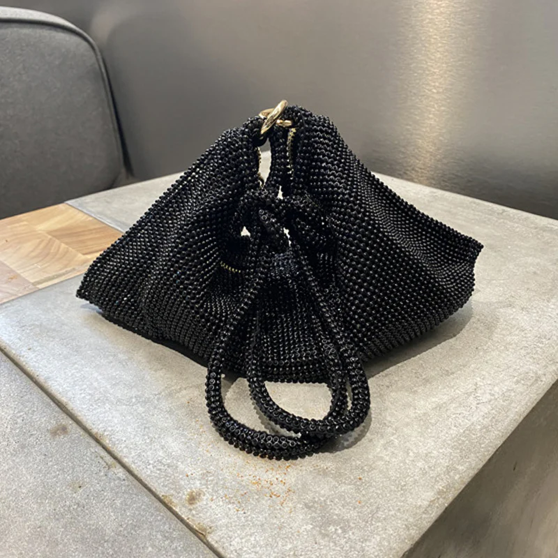 Luxury Design Shiny Rhinestones Handbag - Image 7