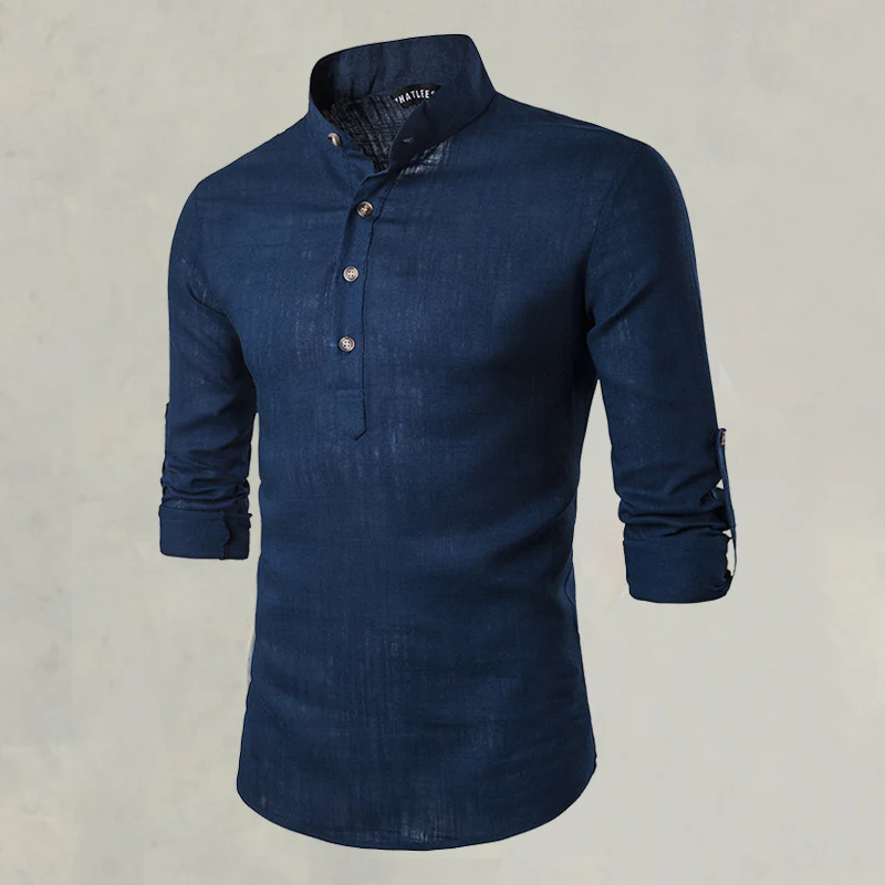 Madrid Roll-up Linen Shirt - Image 3