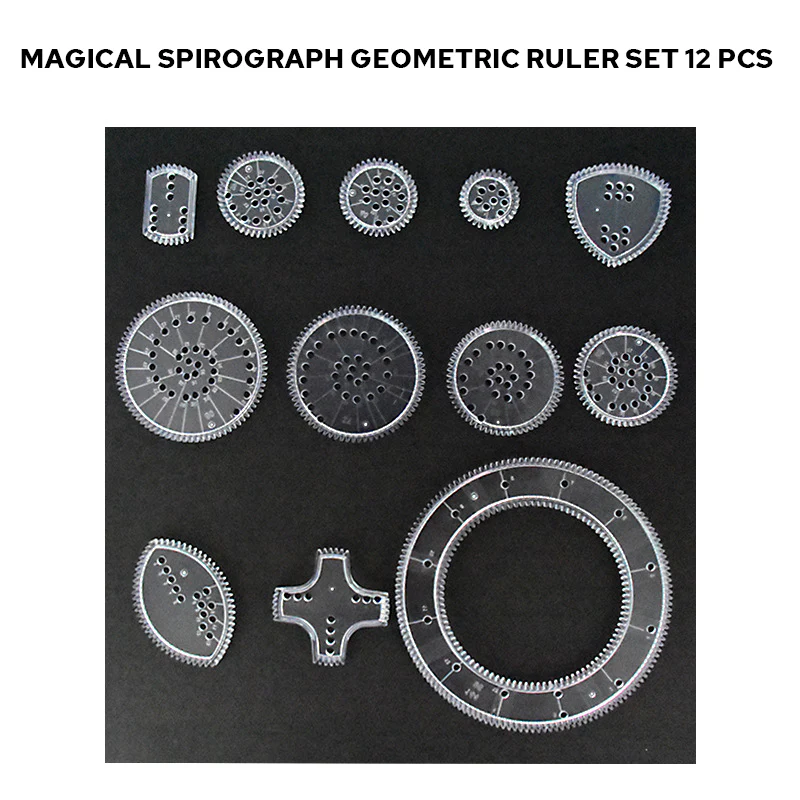 Magical Spirograph Geometric Ruler Set - Image 10