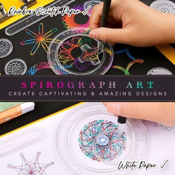Magical Spirograph Geometric Ruler Set - Image 2