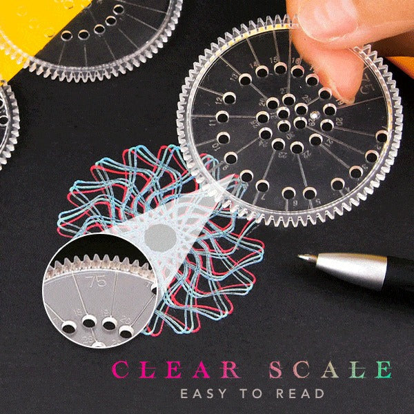 Magical Spirograph Geometric Ruler Set - Image 4
