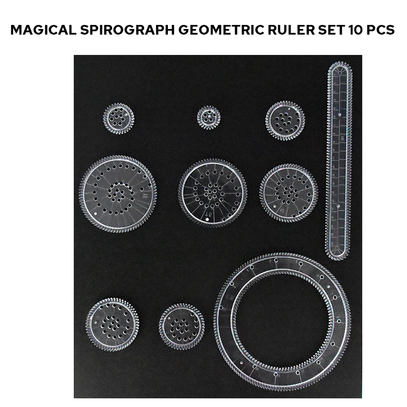 Magical Spirograph Geometric Ruler Set - Image 9