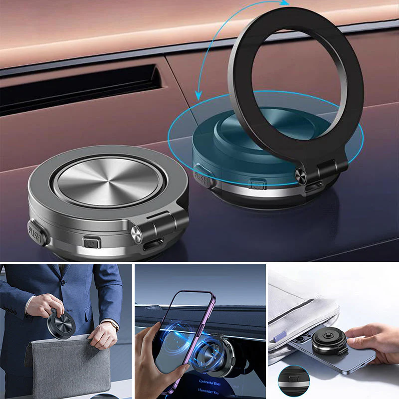 Magnetic 360° Rotatable Car Phone Holder - Image 2