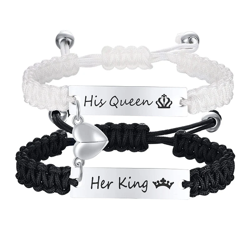 Magnetic Couple Braided Bracelets - Image 3