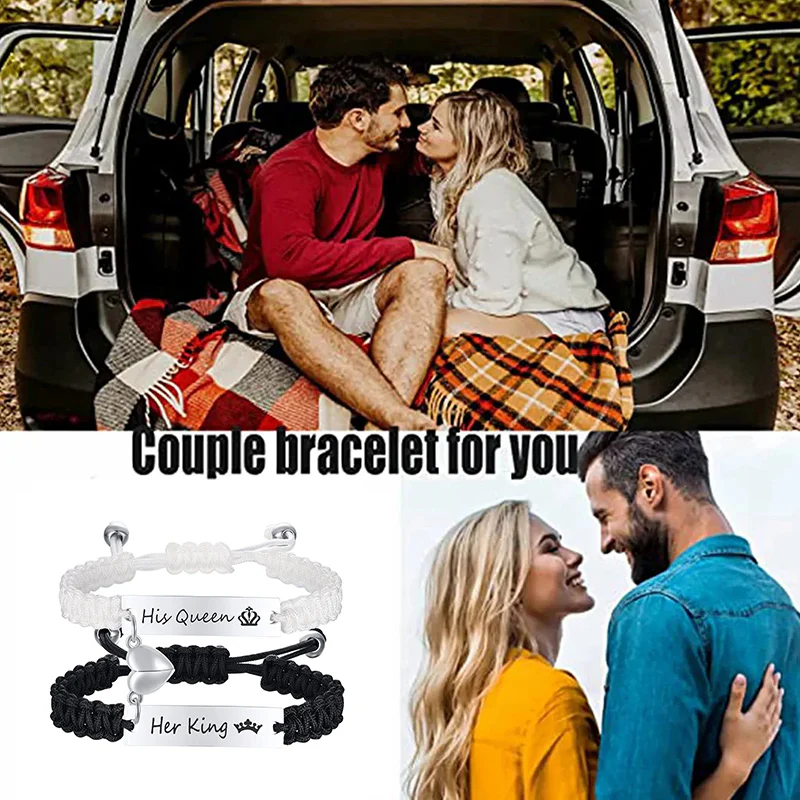 Magnetic Couple Braided Bracelets - Image 4