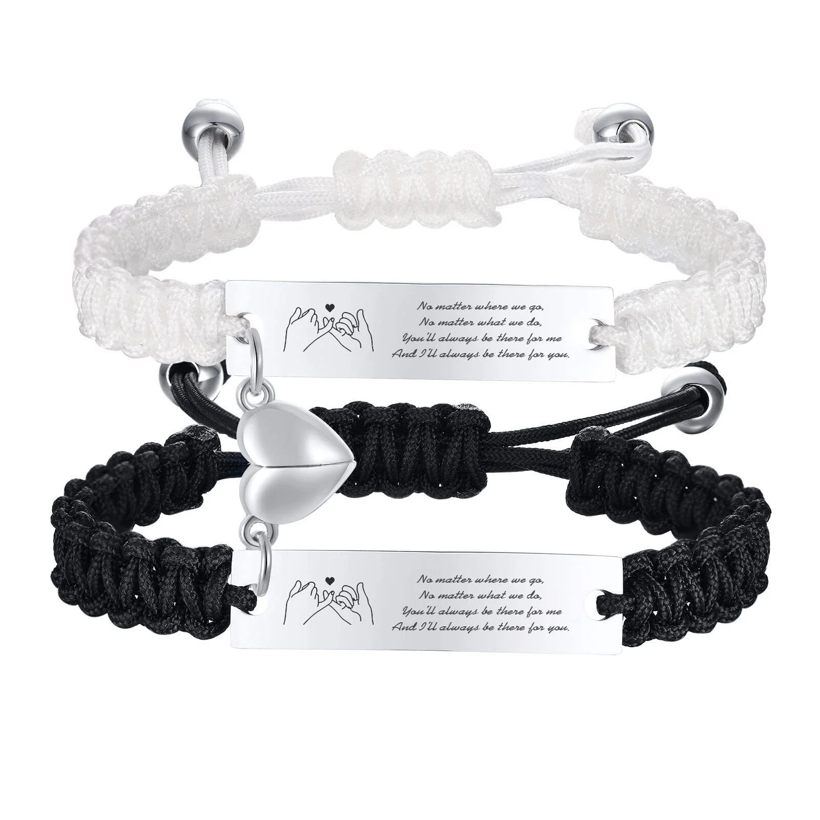 Magnetic Couple Braided Bracelets - Image 6