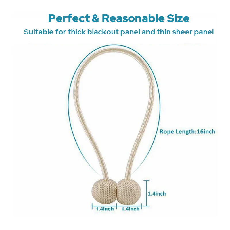 Magnetic Curtain Buckle Curtain Strap - Image 3