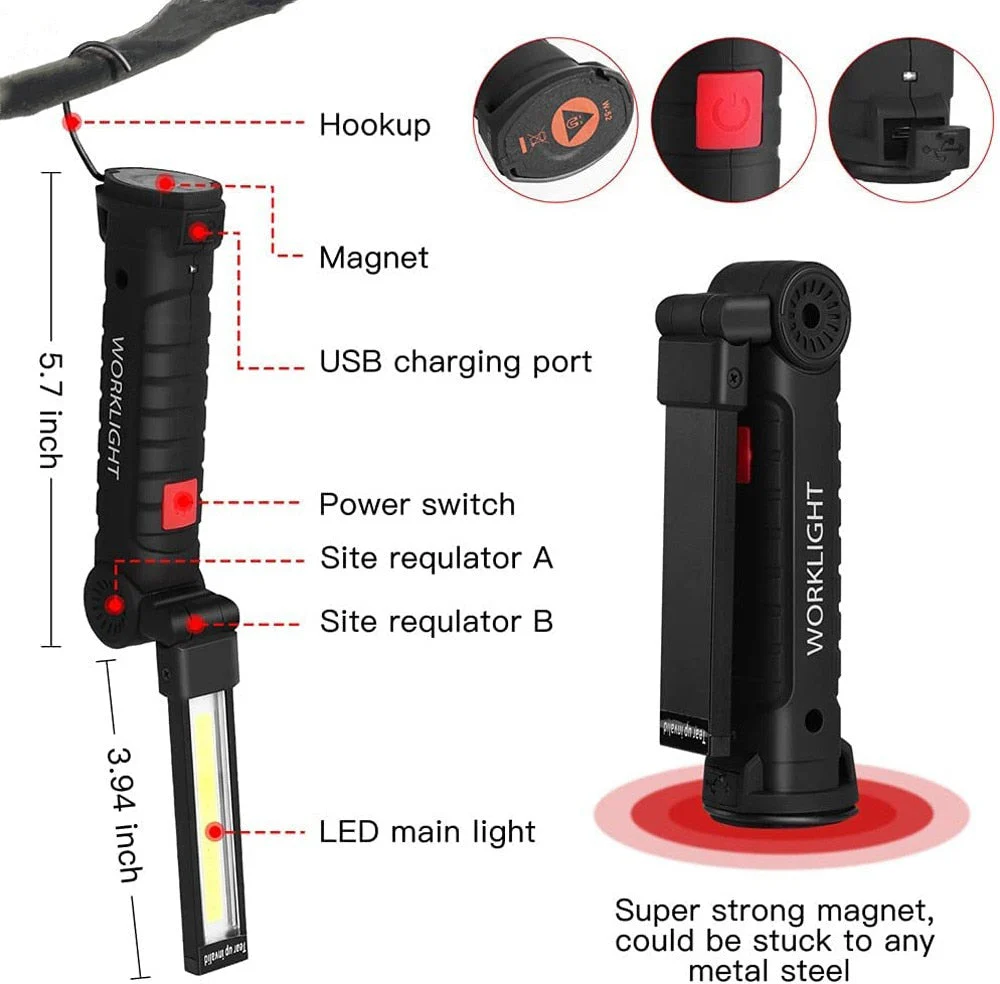 Magnetic Rechargeable Flashlight - Image 2