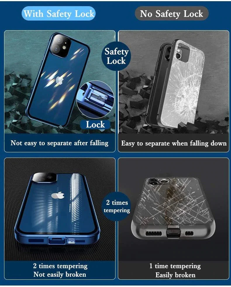 Magnetic Tempered Glass Double-sided suitable for iPhone - Image 6