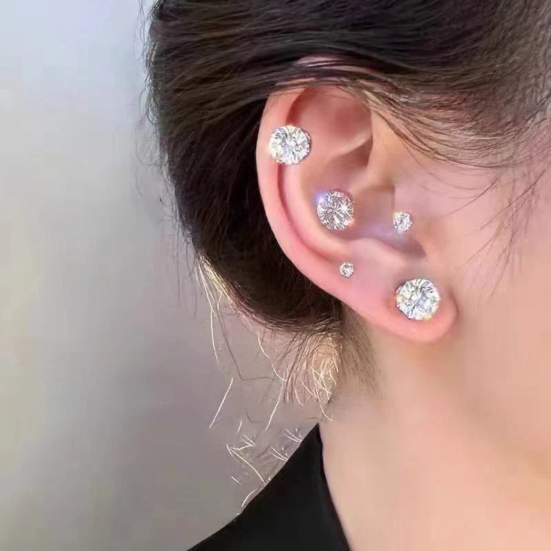 Magnetic Zircon Stud Ear Clip - Image 3