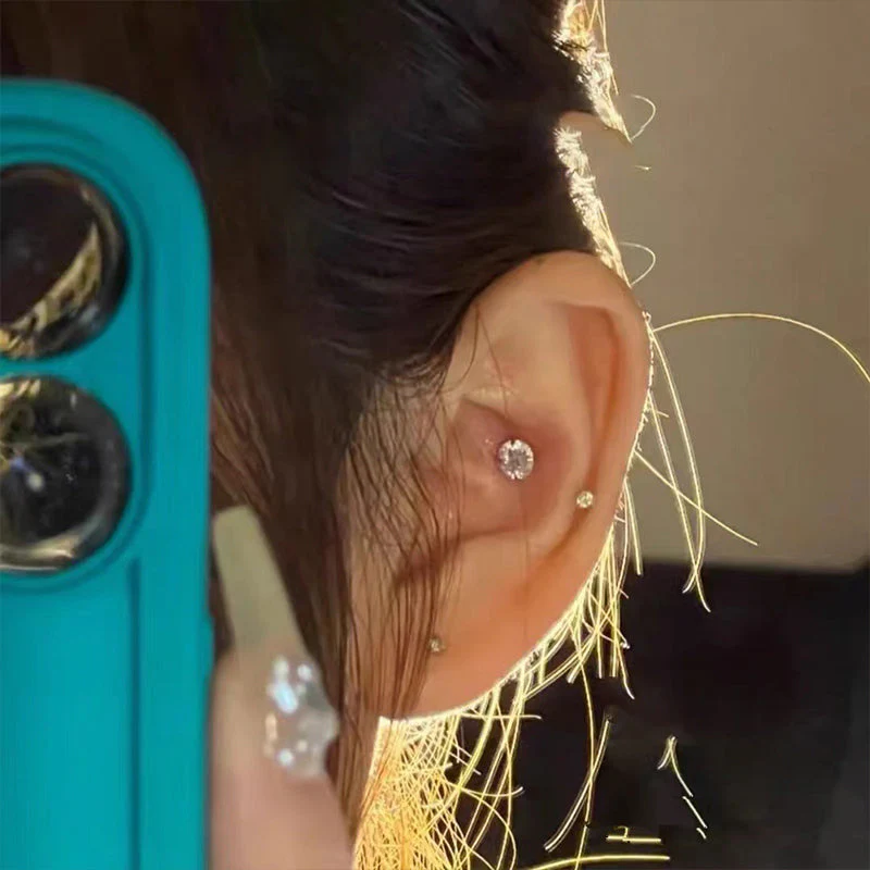 Magnetic Zircon Stud Ear Clip - Image 4