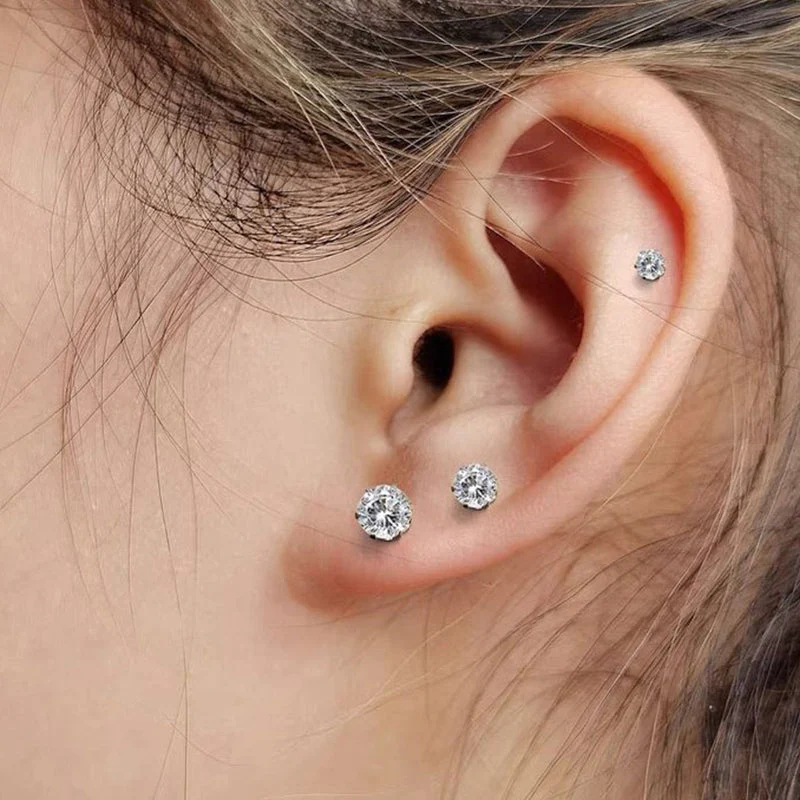 Magnetic Zircon Stud Ear Clip - Image 5