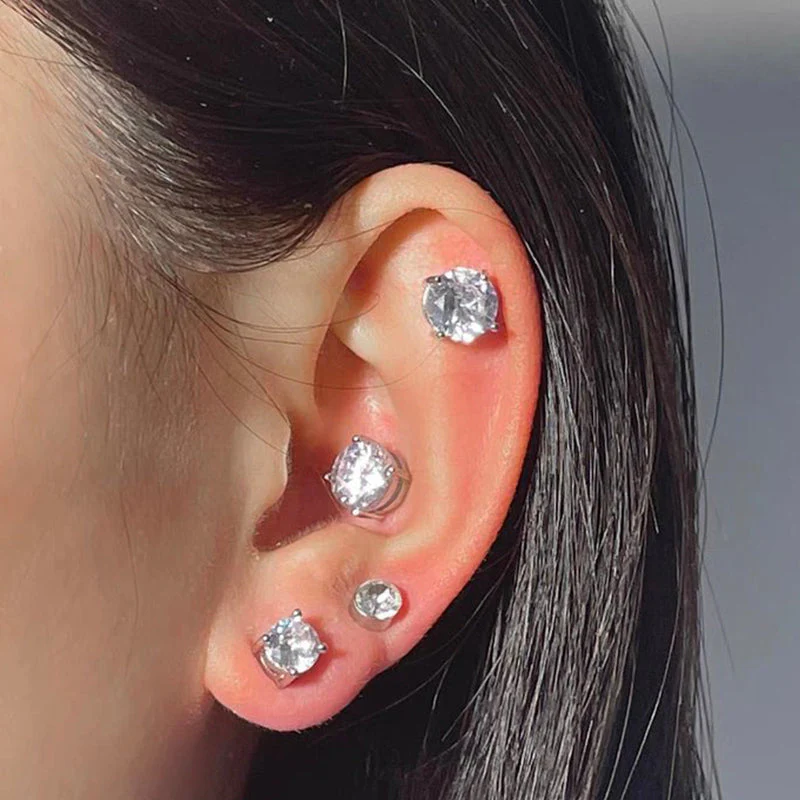 Magnetic Zircon Stud Ear Clip - Image 7