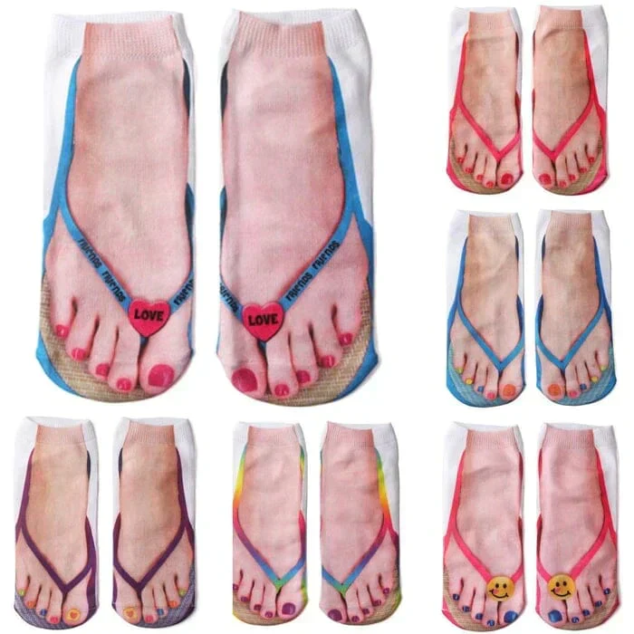 Manicure Print Socks - Image 18