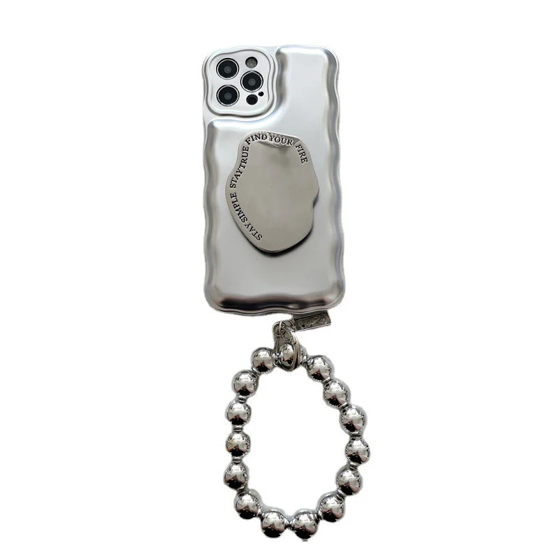 Matte Silver Ball Bracelet Air Cushion Case for iPhone - Image 10