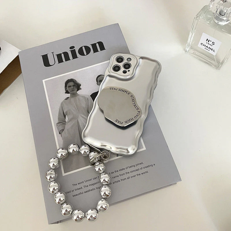 Matte Silver Ball Bracelet Air Cushion Case for iPhone - Image 6