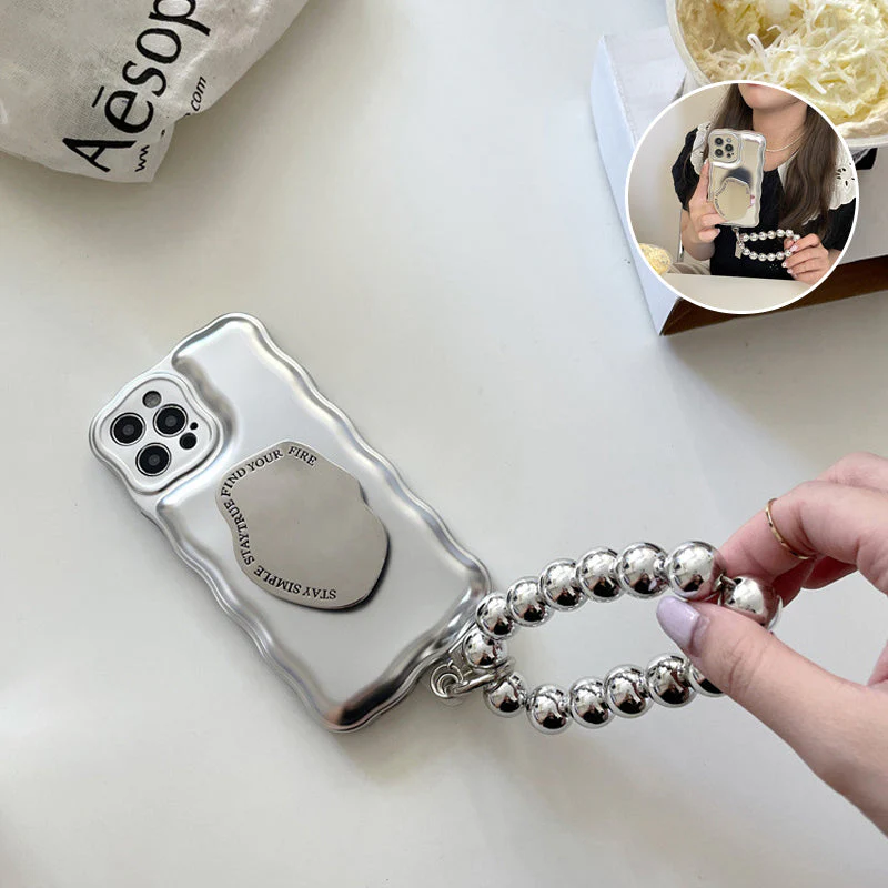 Matte Silver Ball Bracelet Air Cushion Case for iPhone - Image 9