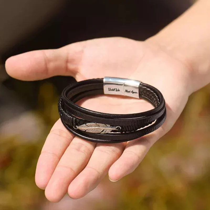 Memorial Feather Men's Bracelet - Image 4