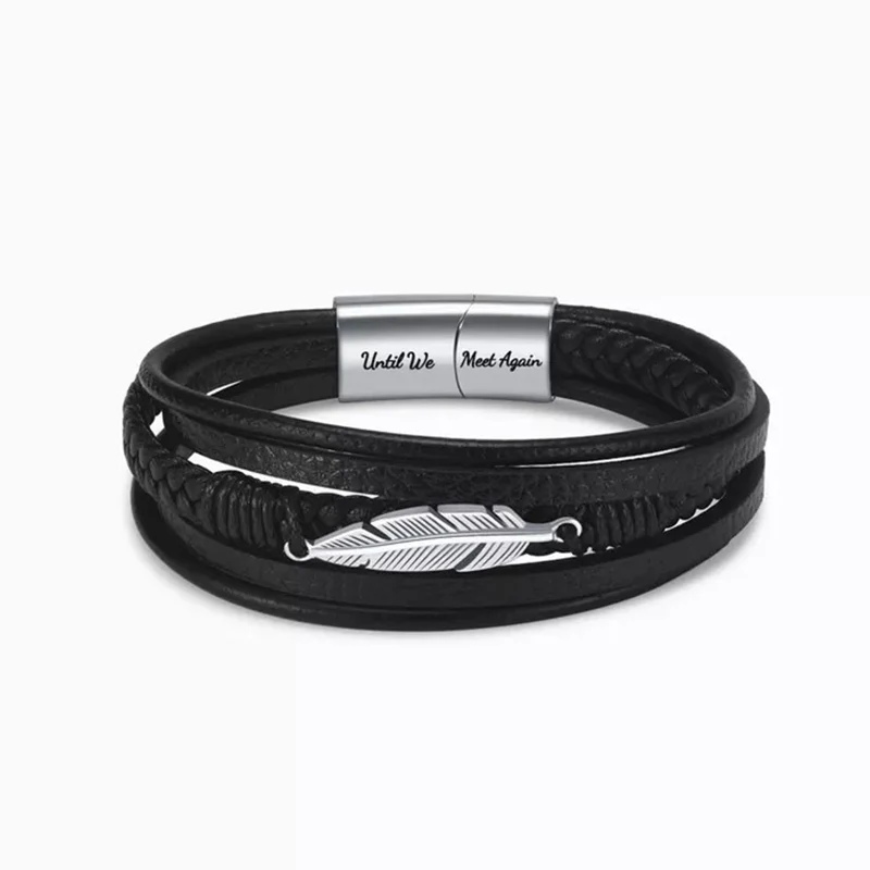 Memorial Feather Men's Bracelet - Image 6