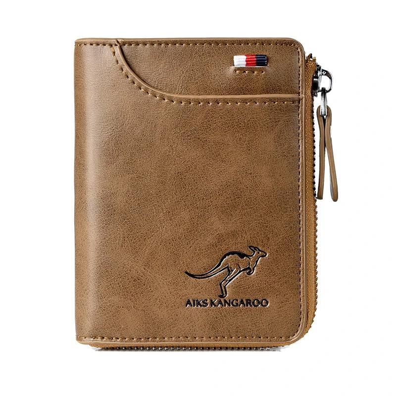 Men Wallet Zipper Genuine Leather Purse ( RFID PROTECTED ) - Image 10