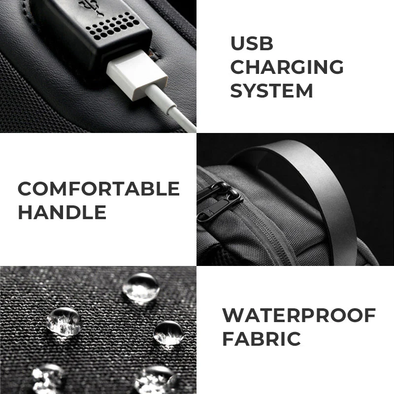 Men's Anti-theft Messenger Bag - Image 8