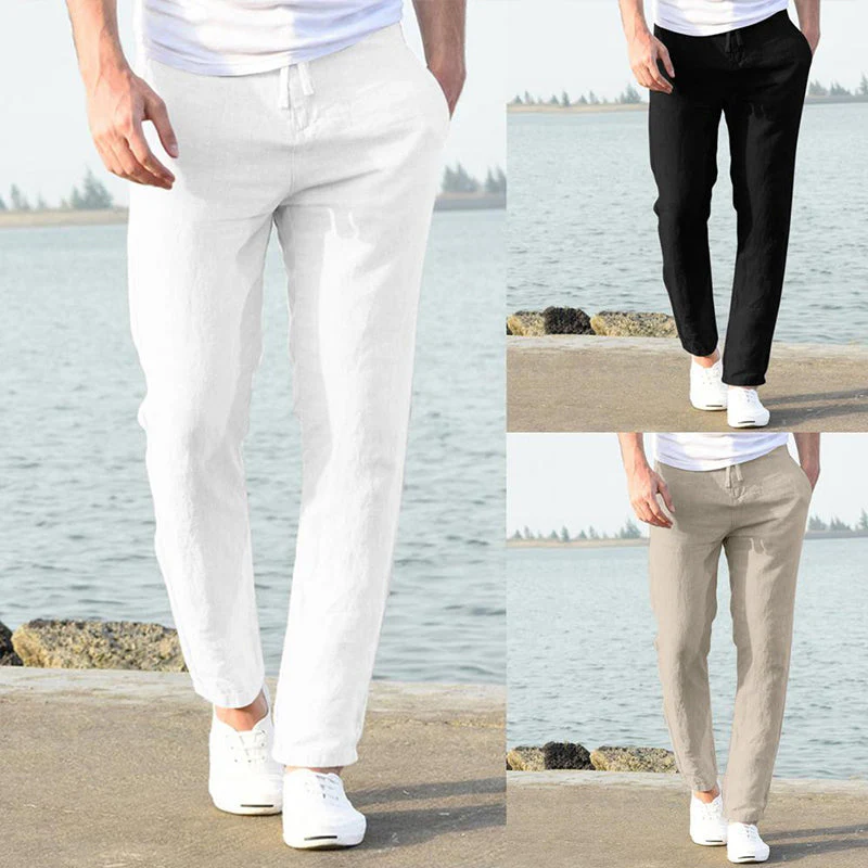Men's Casual Cotton Linen Pants - Image 2
