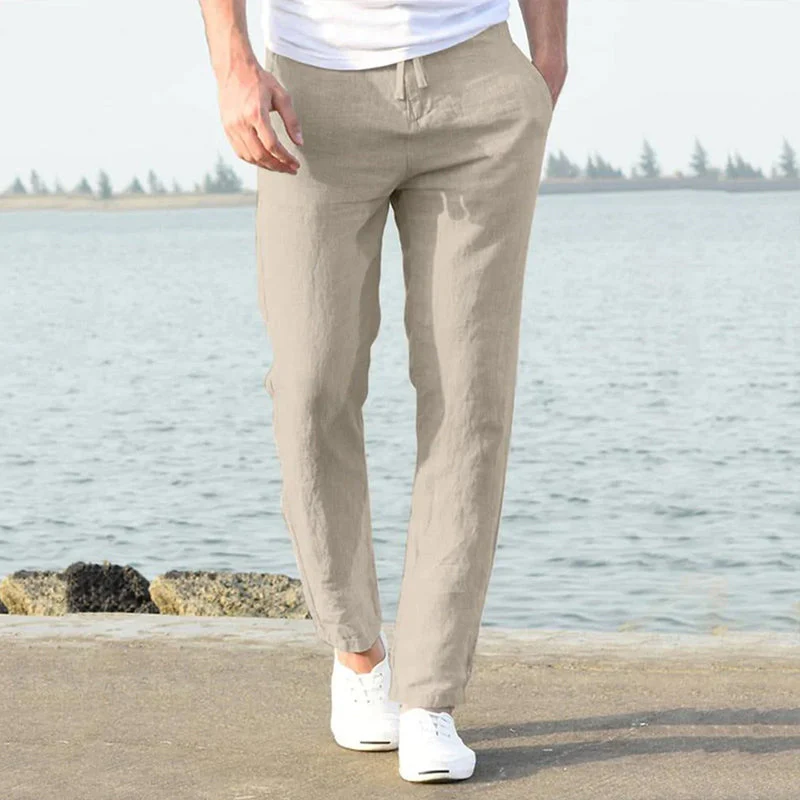 Men's Casual Cotton Linen Pants - Image 4