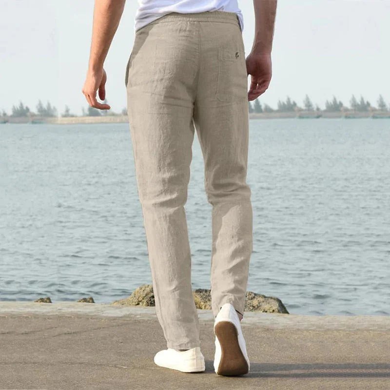 Men's Casual Cotton Linen Pants - Image 5