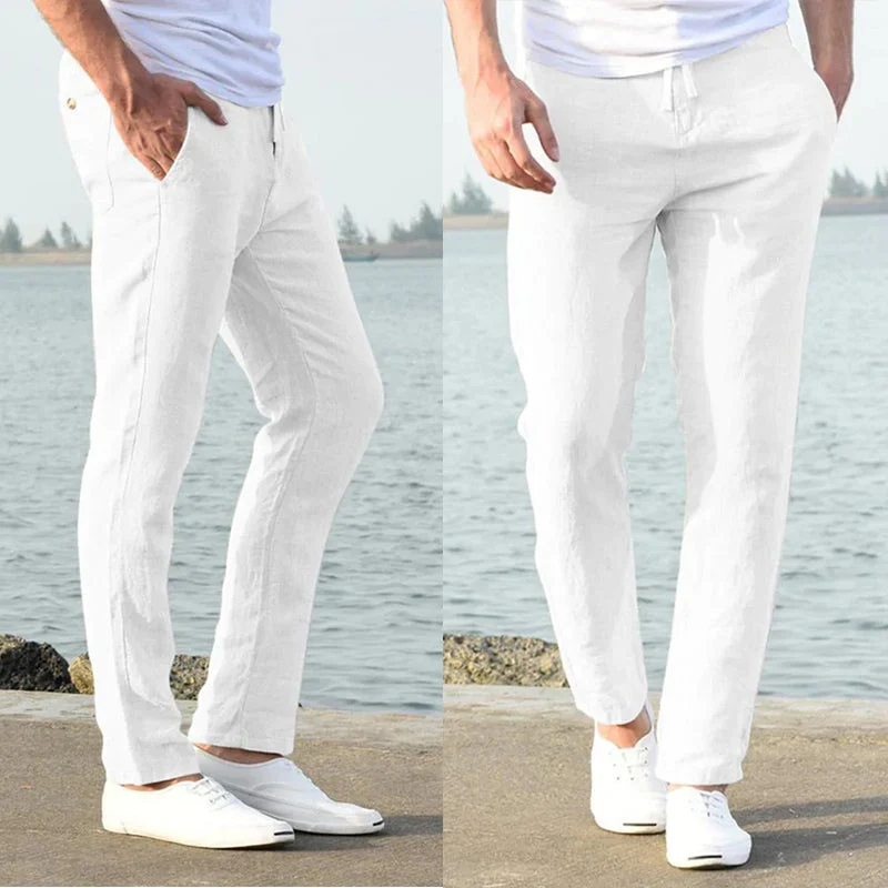 Men's Casual Cotton Linen Pants - Image 6