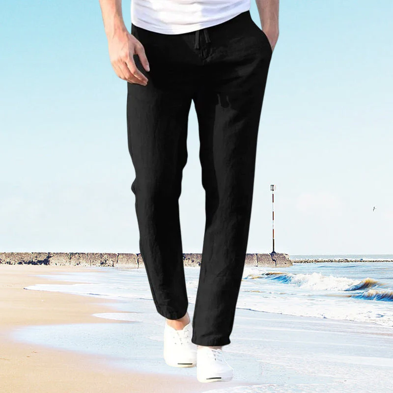 Men's Casual Cotton Linen Pants - Image 8