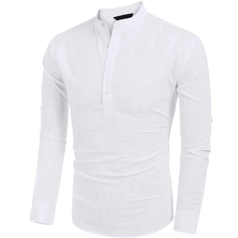Men's Cotton Linen Hippie Casual T-Shirt - Image 2
