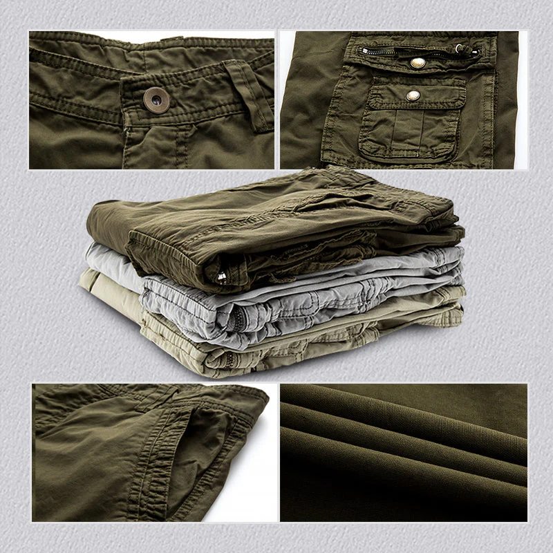 Mens Cotton Stylish Durable Cargo Shorts - Image 3