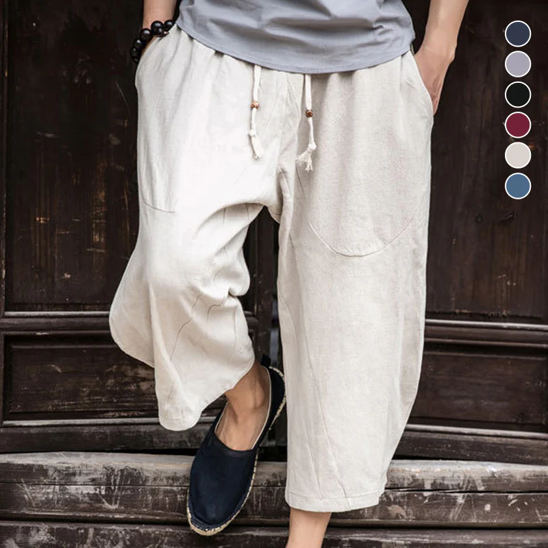 Men's Loose Linen Casual Pants - Image 2