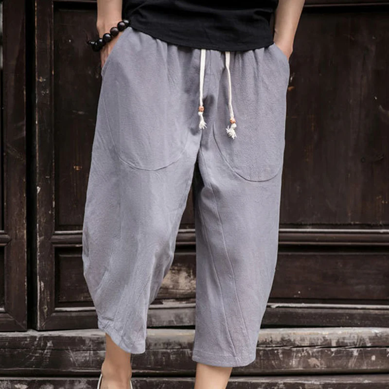 Men's Loose Linen Casual Pants - Image 3