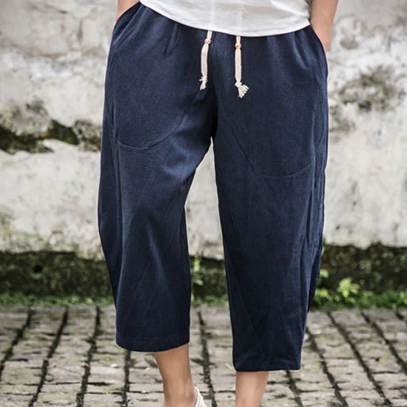 Men's Loose Linen Casual Pants - Image 5