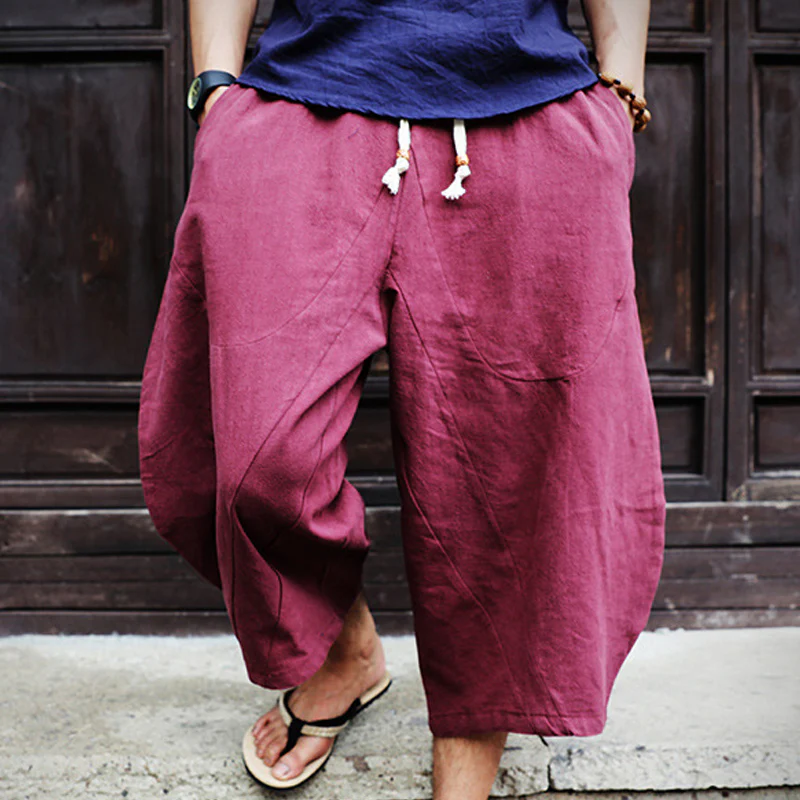 Men's Loose Linen Casual Pants - Image 6