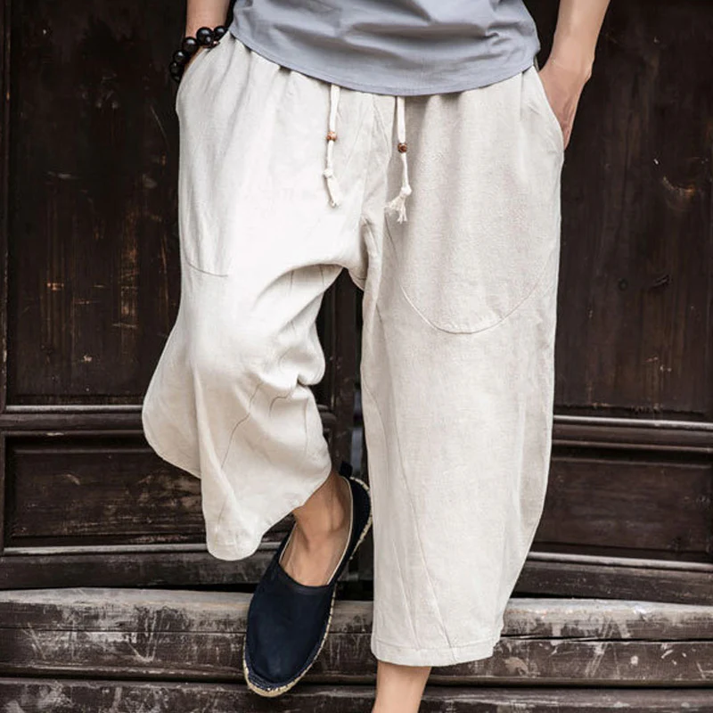 Men's Loose Linen Casual Pants - Image 7