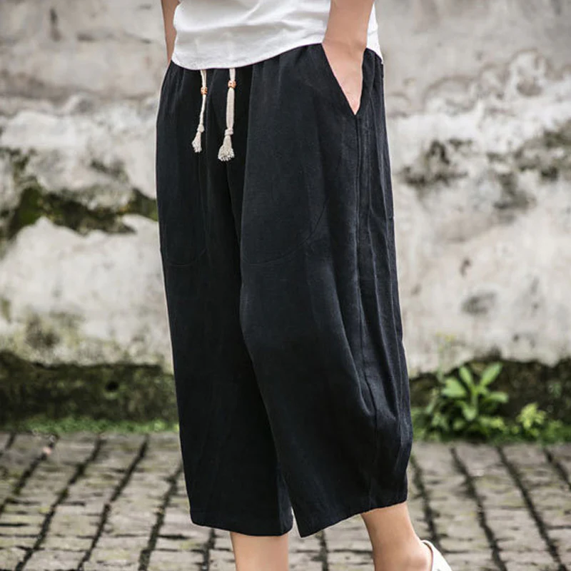 Men's Loose Linen Casual Pants - Image 9