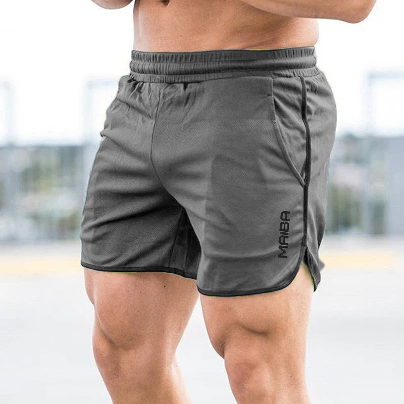 Men's Monogrammed Solid Color Sports Shorts - Image 10