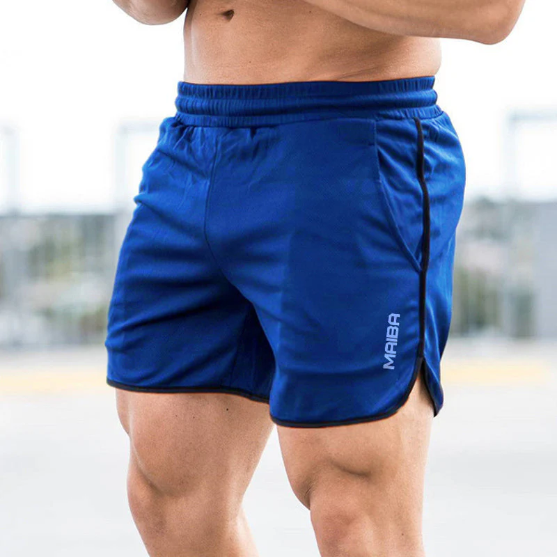 Men's Monogrammed Solid Color Sports Shorts - Image 12