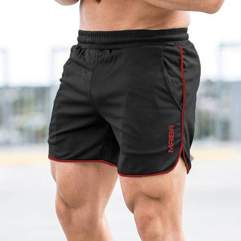 Men's Monogrammed Solid Color Sports Shorts - Image 5
