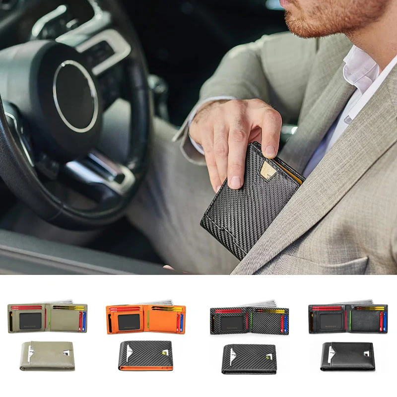 Men's Slim Wallet With RFID Blocking - Image 2