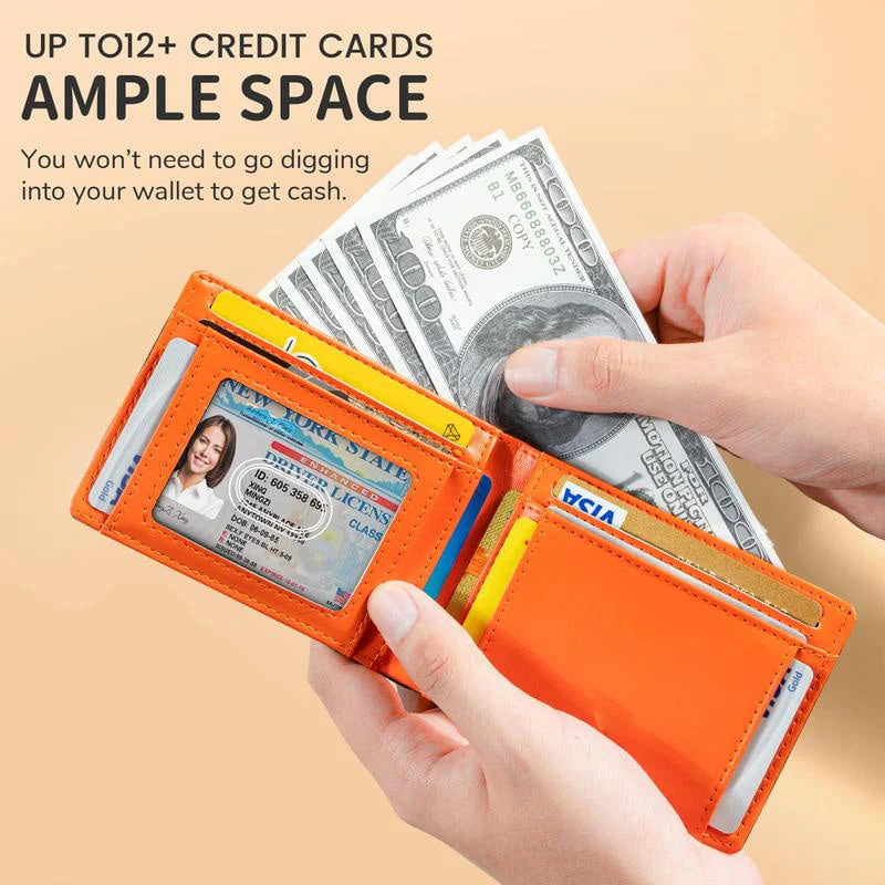 Men's Slim Wallet With RFID Blocking - Image 4